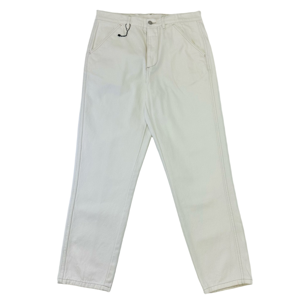 Zara white denim jeans Womens Size 31 button fly cotton NEW high waisted